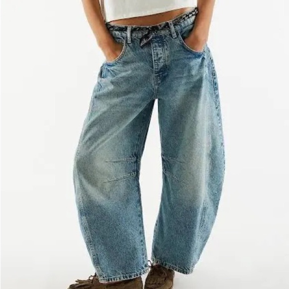 BRAND NEW Good American good extreme barrel Jeans size 6 NWT!👖🎁 - Picture 4 of 15